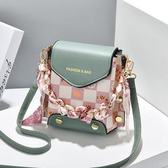 Plaid Pattern Flap Phone Bag Mini Crossbody Bag