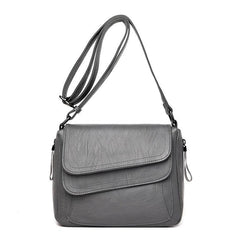 Flap Crossbody Bag Women's Leather Shoulder Bag