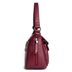 Flap Crossbody Bag Women's Leather Shoulder Bag