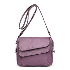 Flap Crossbody Bag Women's Leather Shoulder Bag