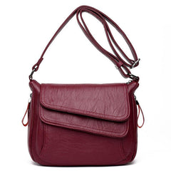 Flap Crossbody Bag Women's Leather Shoulder Bag