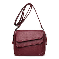 Flap Crossbody Bag Women's Leather Shoulder Bag
