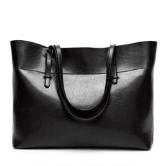 Vintage Faux Leather Shoulder Bag Large Capacity Tote Bag