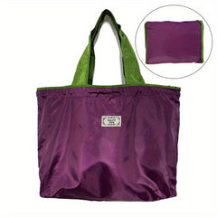 Large Capacity Drawstring Tote Bag Nylon Durable Lightweight Shoulder Bag