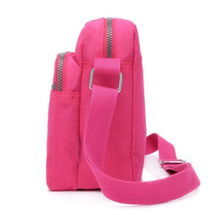 Waterproof Shoulder Bag Women's Nylon Square Purse Lightweight Crossbody Bag