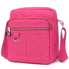 Waterproof Shoulder Bag Women's Nylon Square Purse Lightweight Crossbody Bag