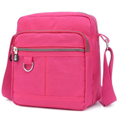 Waterproof Shoulder Bag Women's Nylon Square Purse Lightweight Crossbody Bag