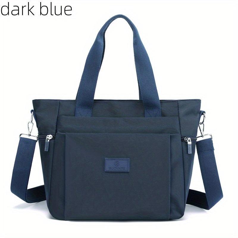 Nylon Shoulder Bag Waterproof Tote Bag Large Capacity Crossbody Bag