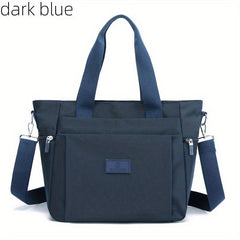 Nylon Shoulder Bag Waterproof Tote Bag Large Capacity Crossbody Bag