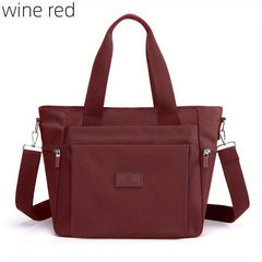 Nylon Shoulder Bag Waterproof Tote Bag Large Capacity Crossbody Bag