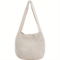 Women's Crochet Tote Bag Knitted Shoulder Bag Large Capacity
