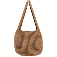 Women's Crochet Tote Bag Knitted Shoulder Bag Large Capacity
