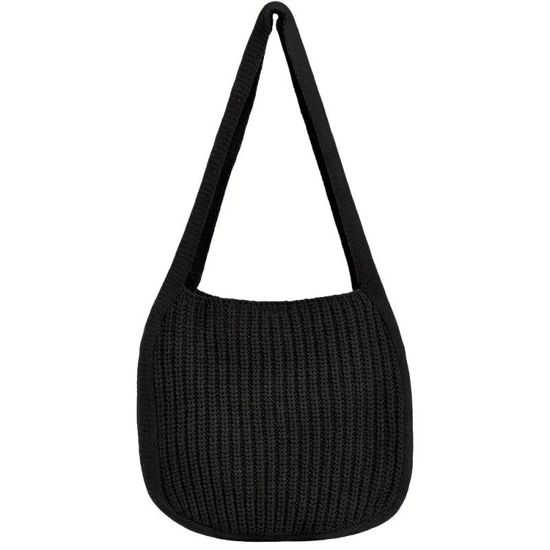 Women's Crochet Tote Bag Knitted Shoulder Bag Large Capacity