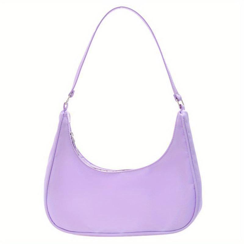 Stylish Shoulder Bag with Zipper - Minimalist Underarm Bag