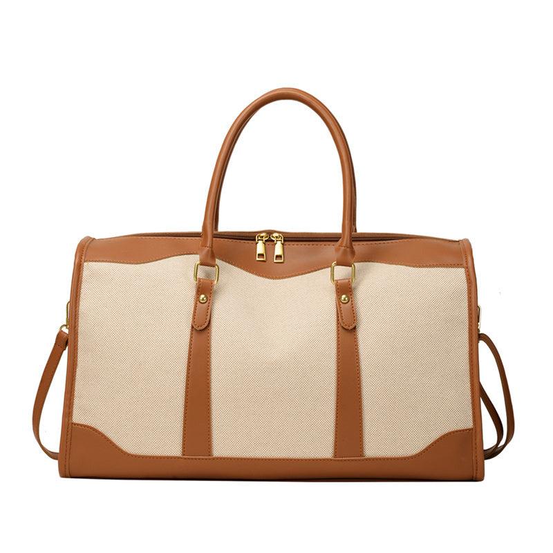 Vintage Canvas Large Duffle Bag Sports Fitness Weekender Bag