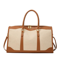 Vintage Canvas Large Duffle Bag Sports Fitness Weekender Bag