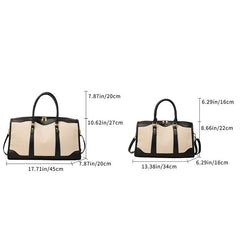 Vintage Canvas Large Duffle Bag Sports Fitness Weekender Bag