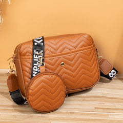 Quilted Shoulder Bag With Coin Purse Small Crossbody Bag