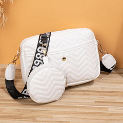 Quilted Shoulder Bag With Coin Purse Small Crossbody Bag