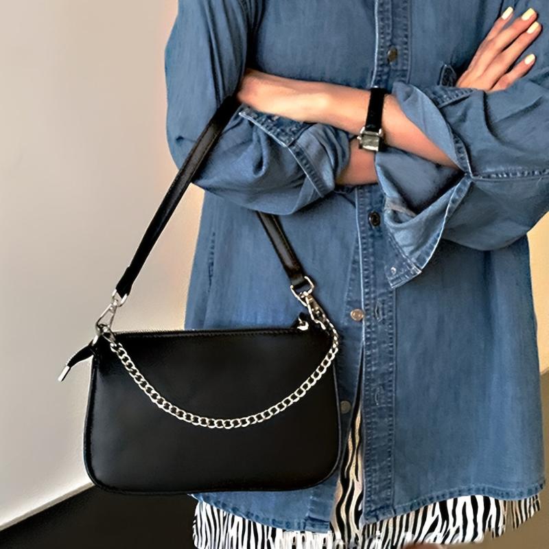 3-in-1 Crossbody Bag Chain Underarm Bag Versatile Shoulder Bag With Coin Purses