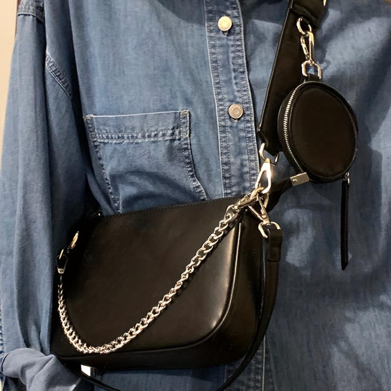 3-in-1 Crossbody Bag Chain Underarm Bag Versatile Shoulder Bag With Coin Purses