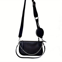 3-in-1 Crossbody Bag Chain Underarm Bag Versatile Shoulder Bag With Coin Purses