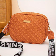 Embroidered Crossbody Bag Stylish Shoulder Phone Bag Women's Casual Handbag
