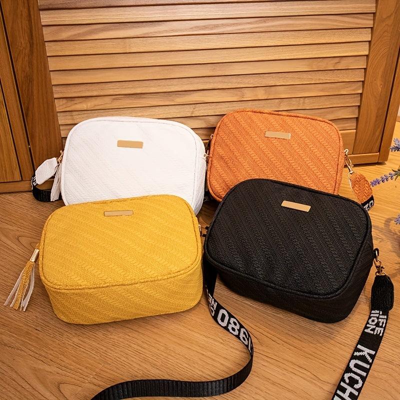 Embroidered Crossbody Bag Stylish Shoulder Phone Bag Women's Casual Handbag