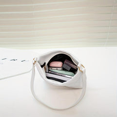 Quilted Detail Shoulder Bag Solid Classic Bag Women's All Match Bag F