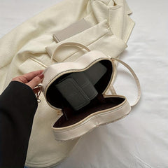 Minimalist Love Shoulder Bag Zipper Straw Coin Purse Crossbody Bag