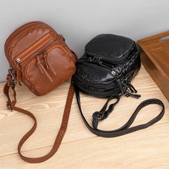 Women's Solid Retro Shoulder Bag Faux Leather Crossbody Bag