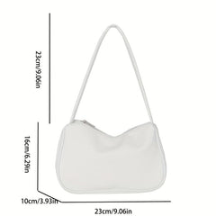 Minimalist Vegan Leather Underarm Purse for Women