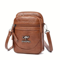 Retro Style Crossbody Bag Solid Shoulder Purse Casual Mobile Phone Bag