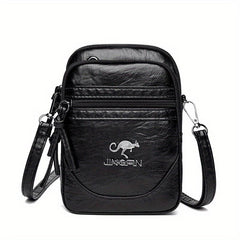 Retro Style Crossbody Bag Solid Shoulder Purse Casual Mobile Phone Bag
