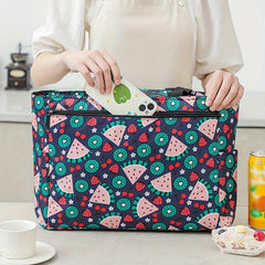 Large Capacity Insulated Lunch Bag Waterproof Zipper Handbag