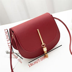 Mini Tassel Flap Saddle Bag with Chic Design