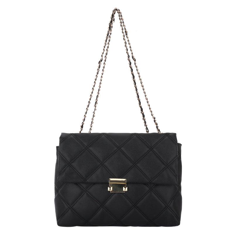 Quilted Chain Crossbody Bag Square Bag Messenger Bag