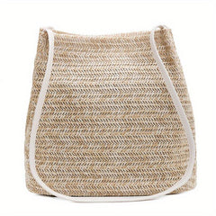 Boho Straw Bag Woven Beach Tote for Travel