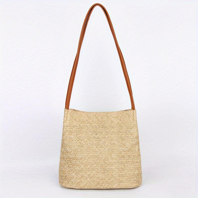 Boho Straw Bag Woven Beach Tote for Travel