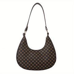 Vintage Crescent Shoulder Bag Classic Zipper Baguette Bag