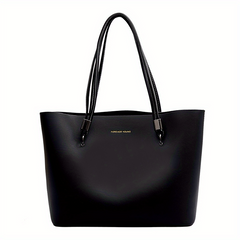 Retro Solid Tote Bag Large Capacity Shoulder Bag