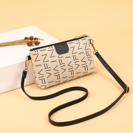 Vintage Pattern Shoulder Bag Faux Leather Satchel Bag For Shopping
