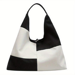 Block Shoulder Bag Large Capacity Durable Underarm Bag