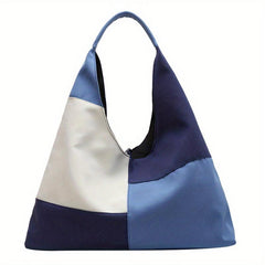 Block Shoulder Bag Large Capacity Durable Underarm Bag