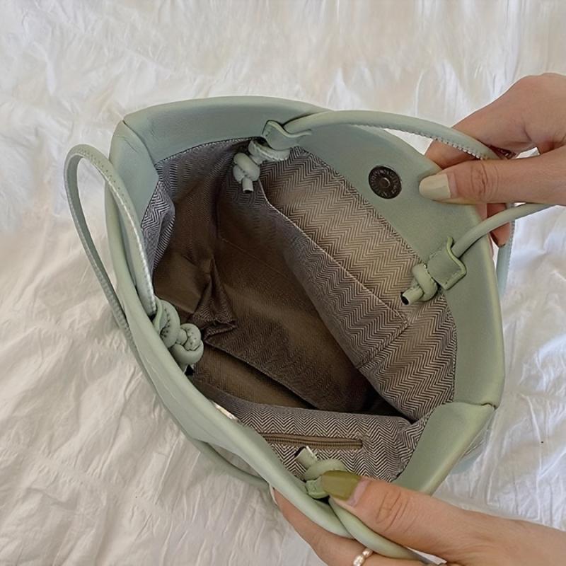 Compact Argyle Shoulder Bag for Women