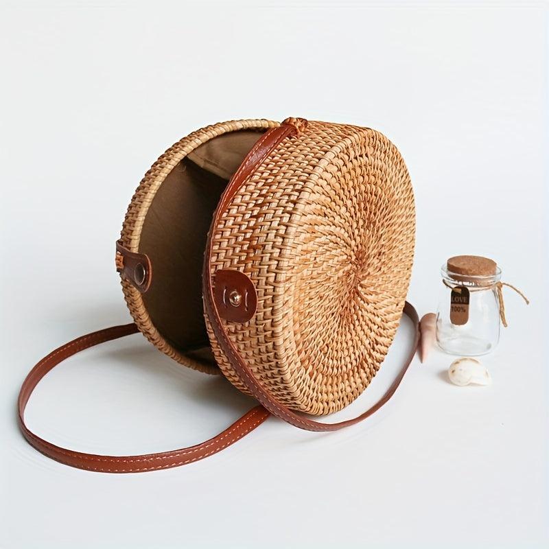 Tribal Style Round Shoulder Bag Crossbody Bag