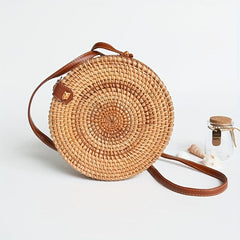 Tribal Style Round Shoulder Bag Crossbody Bag