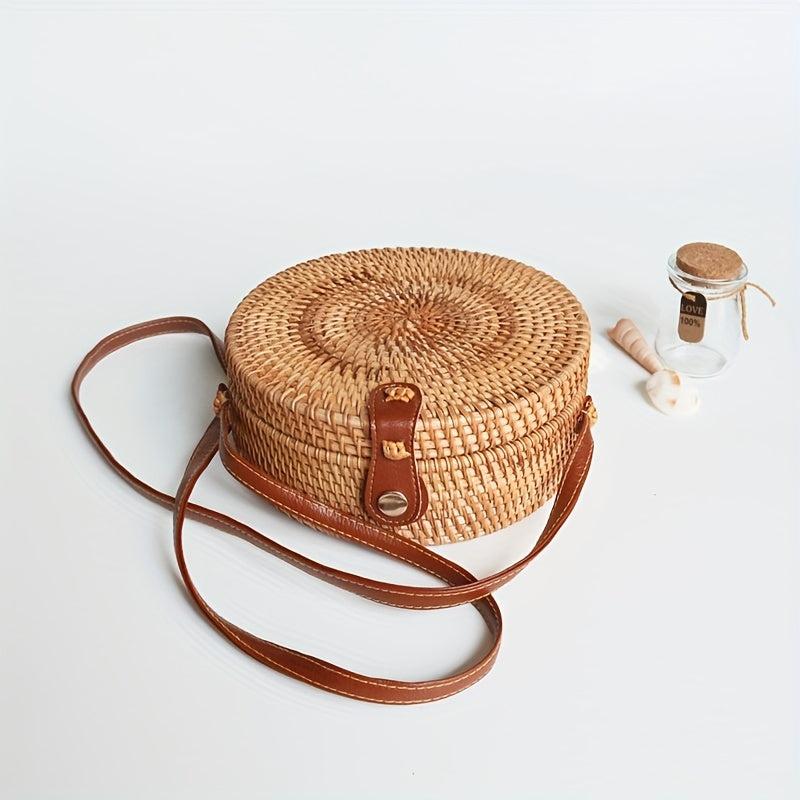 Tribal Style Round Shoulder Bag Crossbody Bag