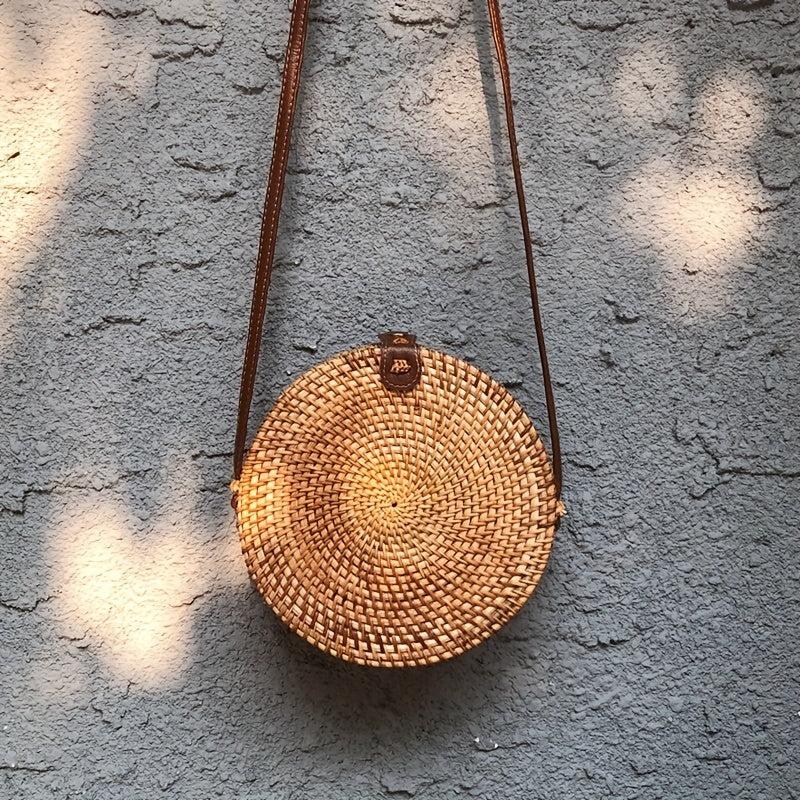 Tribal Style Round Shoulder Bag Crossbody Bag