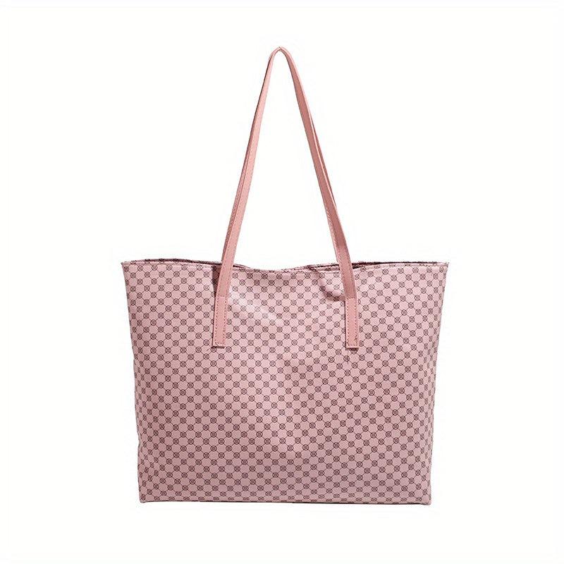 Vintage Geometric Pattern Shoulder Bag for Work